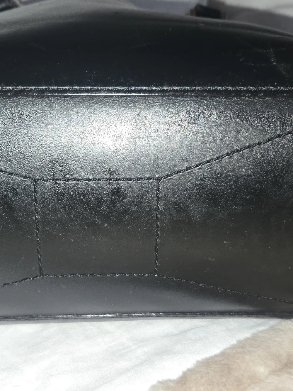 kate spade Black Satchel with Gold Logo Accent